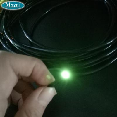 China Interior Decoration Black High Brightness Mitsubishi 1mm Sheathed End Lit Fiber Optic Light String Cable for sale