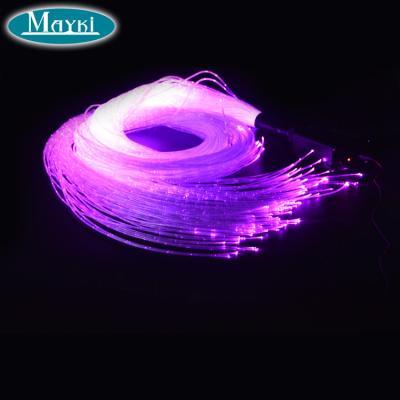 China PMMA 0.75mm Glow Aluminum Fiber Optic Single Core Side Light with PVC Coating for Curtain Light for sale