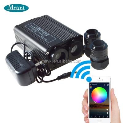 China 32w RGBW Smartphone WIFI Lobby Control Fiber Optic Light for sale