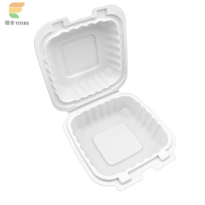 China 500ml Disposable Biodegradable Burger Lunch Box for sale