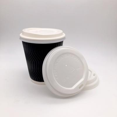 China 12oz 14oz 16oz 100% Renewable Biodegradable PLA CPLA Coffee Cup Compostable Lid 90mm for sale