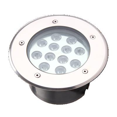 China Hotel Aluminum Alloy Body 304 Outdoor Waterproof IP66 Stainless Steel IP66 12W DC24V Led Inground Light for sale