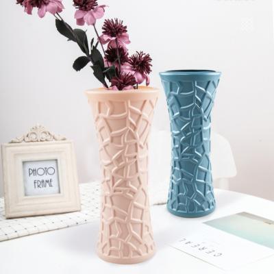 China Factory Direct Selling Plastic Flower Vase Container Luxury Nordic Imitation Chandelier Vase For Home Decor for sale