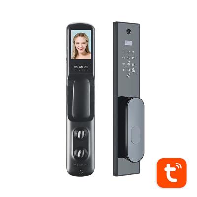 China High Quality Home Smart Lock Office Hotel Apartments Hotel Password Door Lock Mechanical Face Recognition 3D Face Recognition With Screen for sale