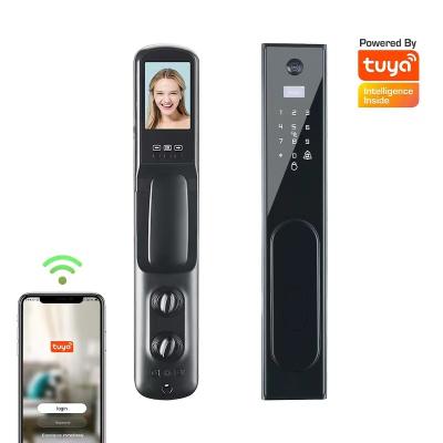 China Newest Tuya Home Smart Lock Office Apartments Hotel Face App Digital Fingerprint Smart Door Lock for sale