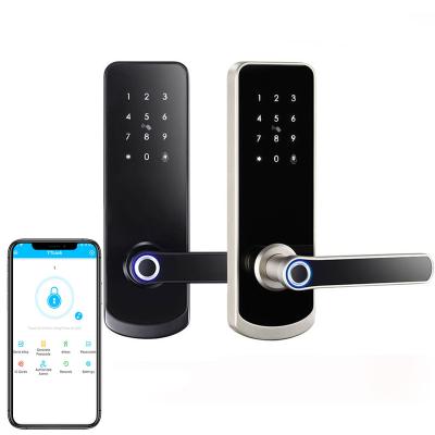 China Office CAMAKT 2022 Tuya Smart Home Indoor Fingerprint Hotel Door Lock Hotel Apartments Smart Door Lock Password with wifi for sale