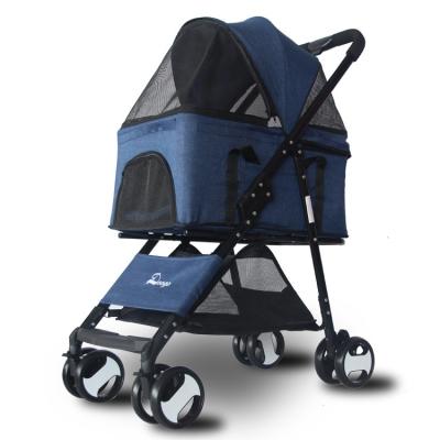 China Stroller For Pet Walking Removable Luxury Pet Stroller Dog Carrier Bag for sale