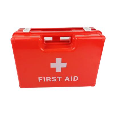 China ABS Plastic First Aid Waterproof First Aid Case Kit Mounted With Lock For Bus School Home Workplace for sale