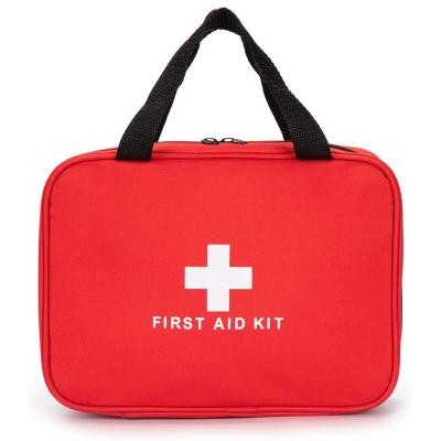 China Home Outdoor First Aid Kit Waterproof Red First Aid Handbag Kit With Medical Supplies Trauma Rescue EMS Rescue In Car Home School Hotel for sale