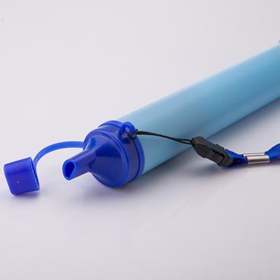 China Portable Outdoor Straw Filter Camping Straw Filter Bacteria Parasite Survival Water Safe Survival Lake River Rain Water For Outdoor Sports Travel for sale