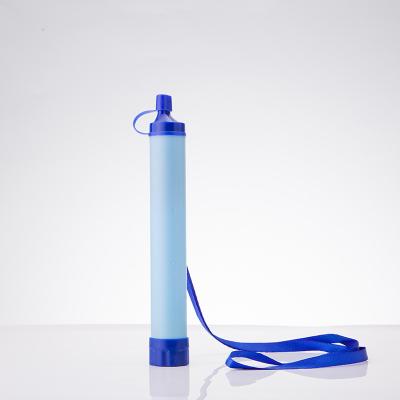 China Outdoor Straw Filter Portable Water Filter Bacteria Pest Survival Safe Clear Water To Increase Camping Trekking Travel Climbing Water Purifier for sale