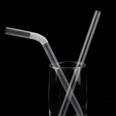 China Traditional High Quality Eco-Friendly Flexible Long Drinking Straws 220mm 230mm For Grocery Quick Juice for sale