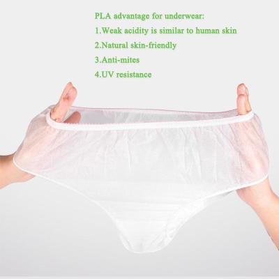 China Postpartum Disposable PLA bio eco antibacterial skin friendly underwear for women briefs briefs nonwomen health care for sale