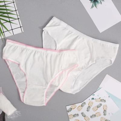 China Antibacterial PLA Antibacterial Skin Friendly Disposable Postpartum Womens Non Woven Underwear Briefs for sale