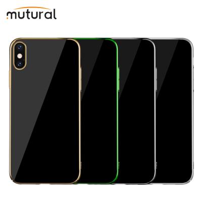 China Plating Hard Clear Plating PC Phone Case For iPhone X XS XR XS Max Case for sale