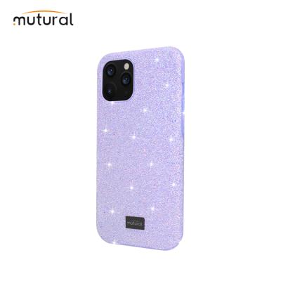 China Fancy Pu+TPU+PC Mutural Stones Phone Case For iPhone 12 Max Shiny Bling Glitter Sparkle Glitter 6.7 Pro Case for sale