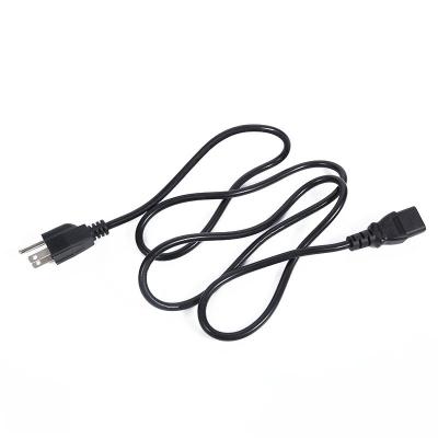 China Home Appliance Copper Power Cable US 220v 3 Prong Laptop AC Power Cord Plug Cable for sale