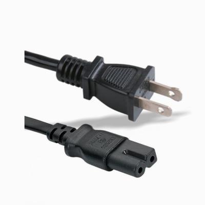 China 2*18AGW*1.5M 2 Pin American Home Appliance Power Cord Extension Plug And Socket for sale