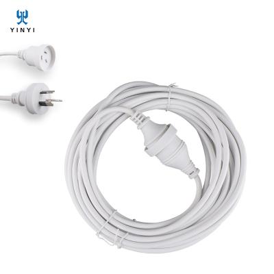 China Home Appliance Male To Female Australia Power Extension Cord Waterproof Electrical Power Cords 100ft 10a 16a 250v for sale