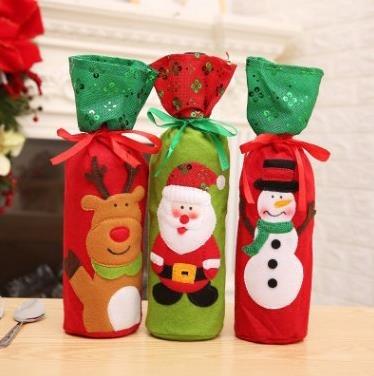 China Cute Designs Christmas Gift Wine Bottle Civer Christmas Gift Wine Bottle Cover for sale