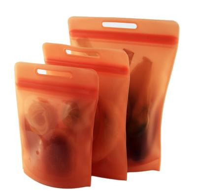 China Viable Bags 1800ml Fruit and Vegetable Preservation Food and Beverage Bags Refrigerator Frozen Food Silicone Storage Sealing Bags for sale