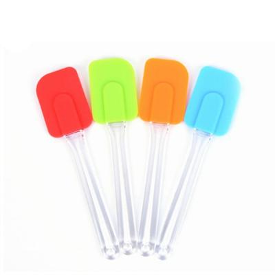 China Disposable Pastry Turner Cake Spatula, 18.7CM Silicone Butter Scraper Kitchen Silicone Spatula for sale