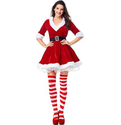 China New Breathable V-Neck Tutu Christmas Dress Christmas Girl Party Dress Christmas Girl Dress for sale