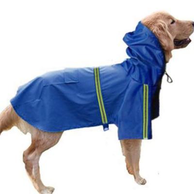 China S-5XL Viable Dog Clothes Outdoor Accessory Poncho Dog Polyester Raincoat Pet Raincoat Reflective Tape Raincoat for sale