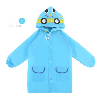 China 5 Styles 100% Raincoat Cartoon Printed Frog Rabbit Children Rain Poncho Kids Outdoor Soft Raincoats for sale