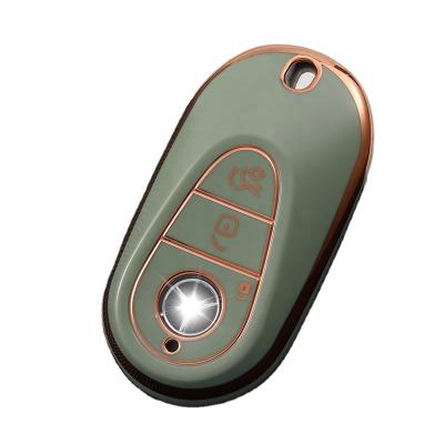 China Fitment Fits Perfectly TPU Car Key Cover FOB For Mercedes Benz W223 S300 S350 S450 S500 Car Key Case Cover Jacket Smart Remote Car Holder Key Case for sale