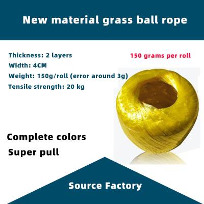 China New PP/PE 150g straw ball polypropylene straw ball export material yellow straw ball membrane straw ball violent bundling for sale