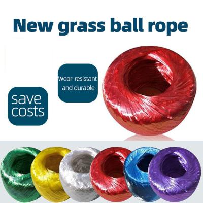 China Brand New 150g PP Material Plastic Strapping Straw Ball Wrapping Rope Rope Film Straw Ball Violent Wrapping Rope for sale