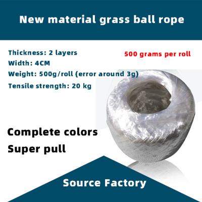 China New material pp 500g color straw ball polypropylene straw ball wrapping rope tying rope tear film for sale