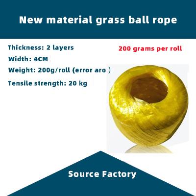 China Brand New Polypropylene Straw Ball Material Yellow Ball Straw Ball PP Straw Ball Wrapping Rope Tear Film Strapping Plas for sale