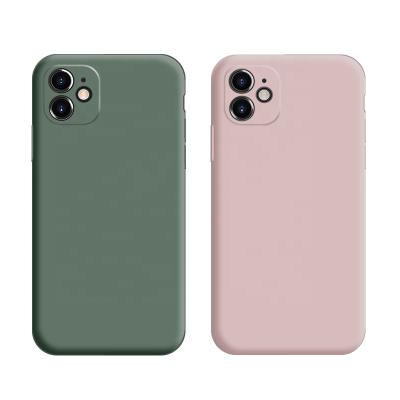 China Waterproof Silicone Phone Case 2020 New Silicone Phone Case Rise Camera Protective Liquid Liquid Phone Case For iPhone11phone Cover for sale