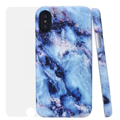 China High Quality Black White Marble Leather Phone Cases Shockproof Custom Marble Cell Phone Cases For Iphone XS XR max for sale