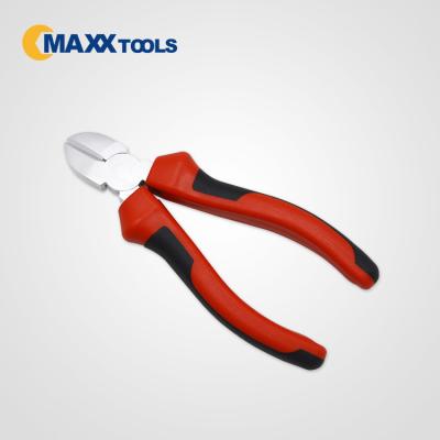 China Cutting 160mm CRV Diagonal Cutting Pliers With Double Color PVC Handle for sale