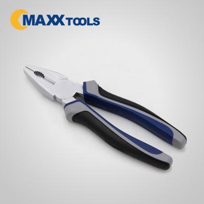 China Cut off new style combination pliers with three color handle crv hardware for sale