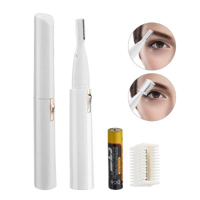 China Portable Scissors Kit Lady Eyebrow Shaping Trimmer Hot Selling Hotel Hair Trimmer Safety Razor PT-900 Mini Battery Shaving Pen Eyebrow for sale