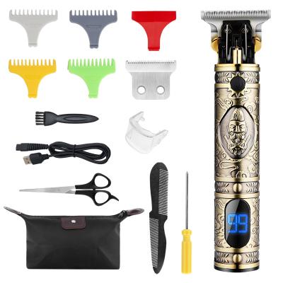 China Hot Selling Car RESUXI LM300 Amazone Professional Hair Trimmer Gap Grooming Cordless Low Noise Zero Electric Baldless Rechargeable Bulk Kit for sale