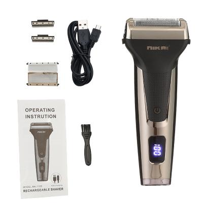 China 4D Triple Blade NK7199 USB Charging Rechargeable Waterproof Cordless Electric Razor Blade Triple Shavers For Men for sale