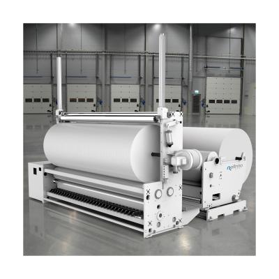 China Large Commercial Nonwoven Machines Printed Spunlace Nonwoven Rewinder Slitter for sale