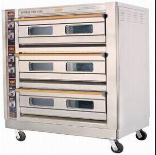 China 27KW / 3~380V Luxury Electric Baking Oven For Bread Shop , 1655x770x1540mm for sale