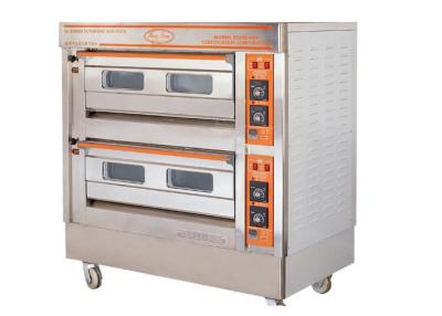 China Horno de gas de la cubierta de QL-4A dos/hornos eléctricos comerciales de la hornada con los dispositivos de protección automáticos en venta