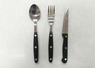 Κίνα Πλαστικά Flatware ανοξείδωτου λαβών σύνολα 3 μήκος 20cm κομματιών δικράνων και κουταλιών μαχαιριών προς πώληση