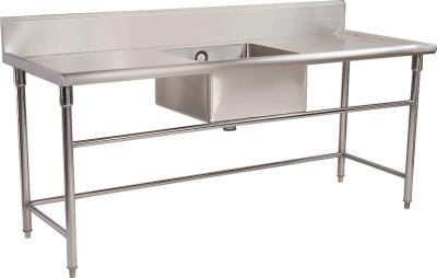 China Commercial Restaurant Stainless Steel Catering Equipment / Work Table With Sink for sale