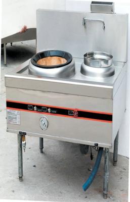 China Chinees de Wokfornuis Één Brander Één van het Stijlgas de Krachtige Ventilator van de Waterpot 370W Te koop