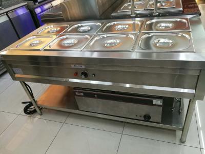 China Roestvrij staal 8 Pannen Bain Marie met Onderplank 1500*700*800mm Te koop