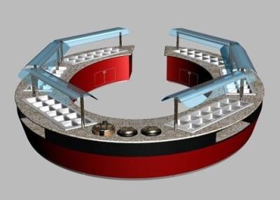중국 타원형 & 원형 조합 Restaurat 뷔페 식탁, 상업적인 뷔페 장비 판매용