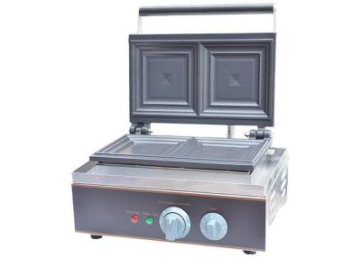 China Van de de Wafelmaker van de roestvrij staal Elektrische Sandwich de Sandwichpers 1550W/220~240V, Snackbarmateriaal Te koop